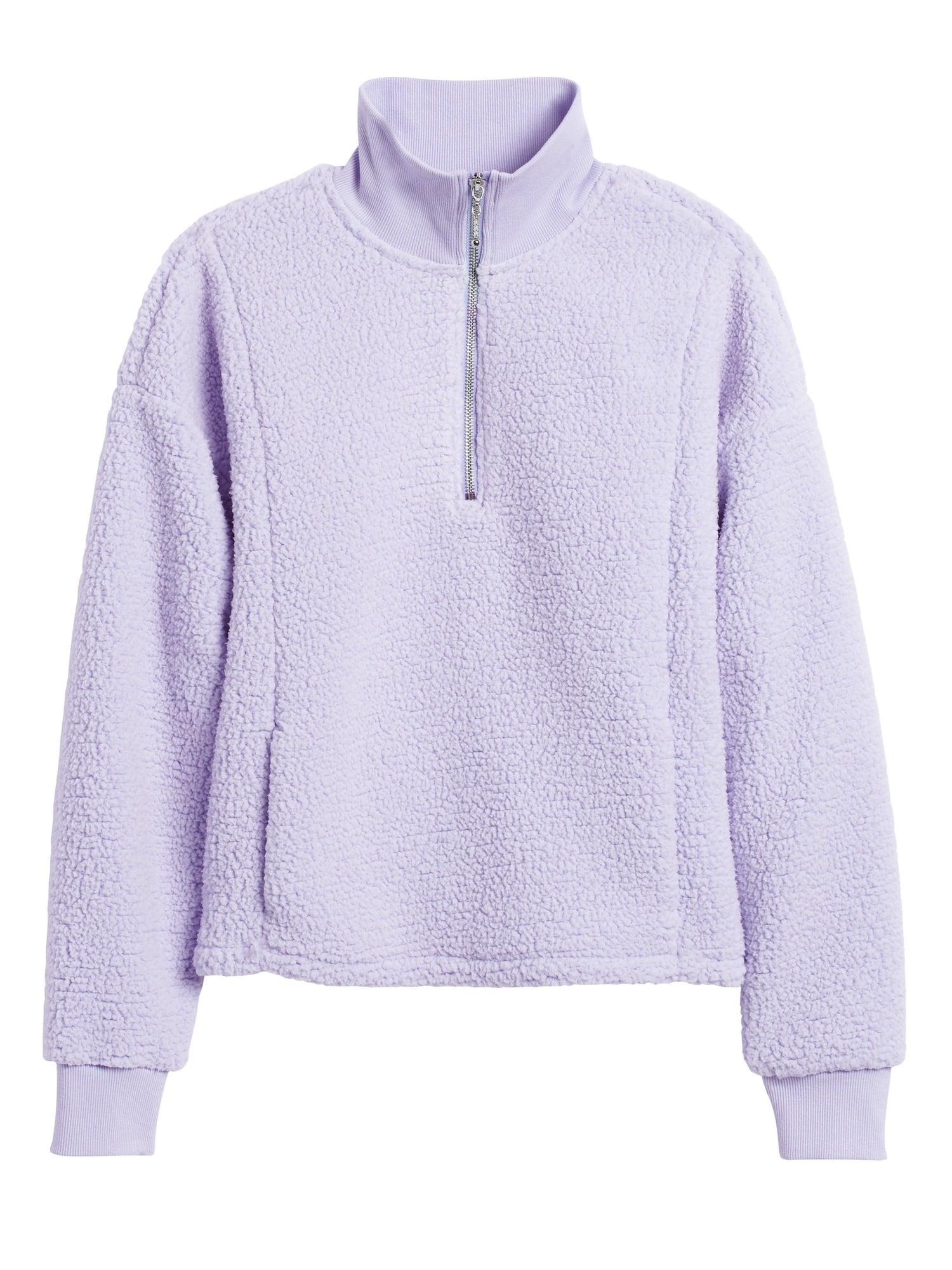 Sherpa Fleece Half-Zip Sweatshirt 