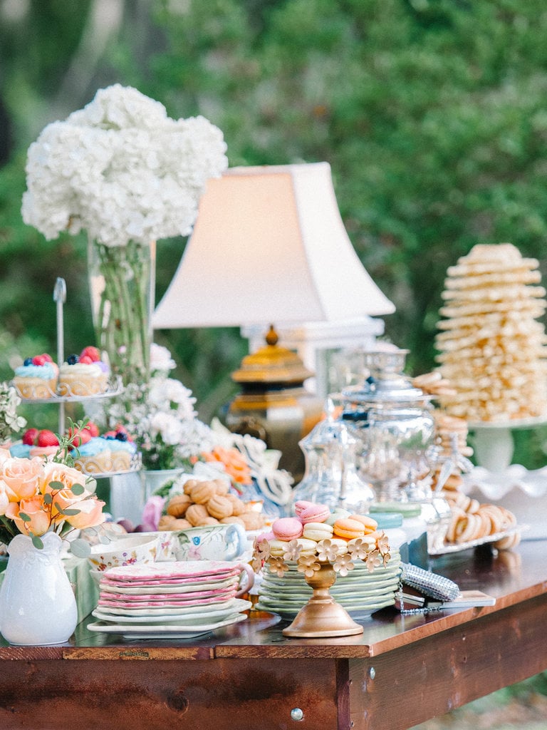 This year, it was all about presentation. Repurposing furniture into confectionary sweet spots makes for a pretty self-serving area that guests are sure to love. Macarons in particular seemed to be a wedding favorite.