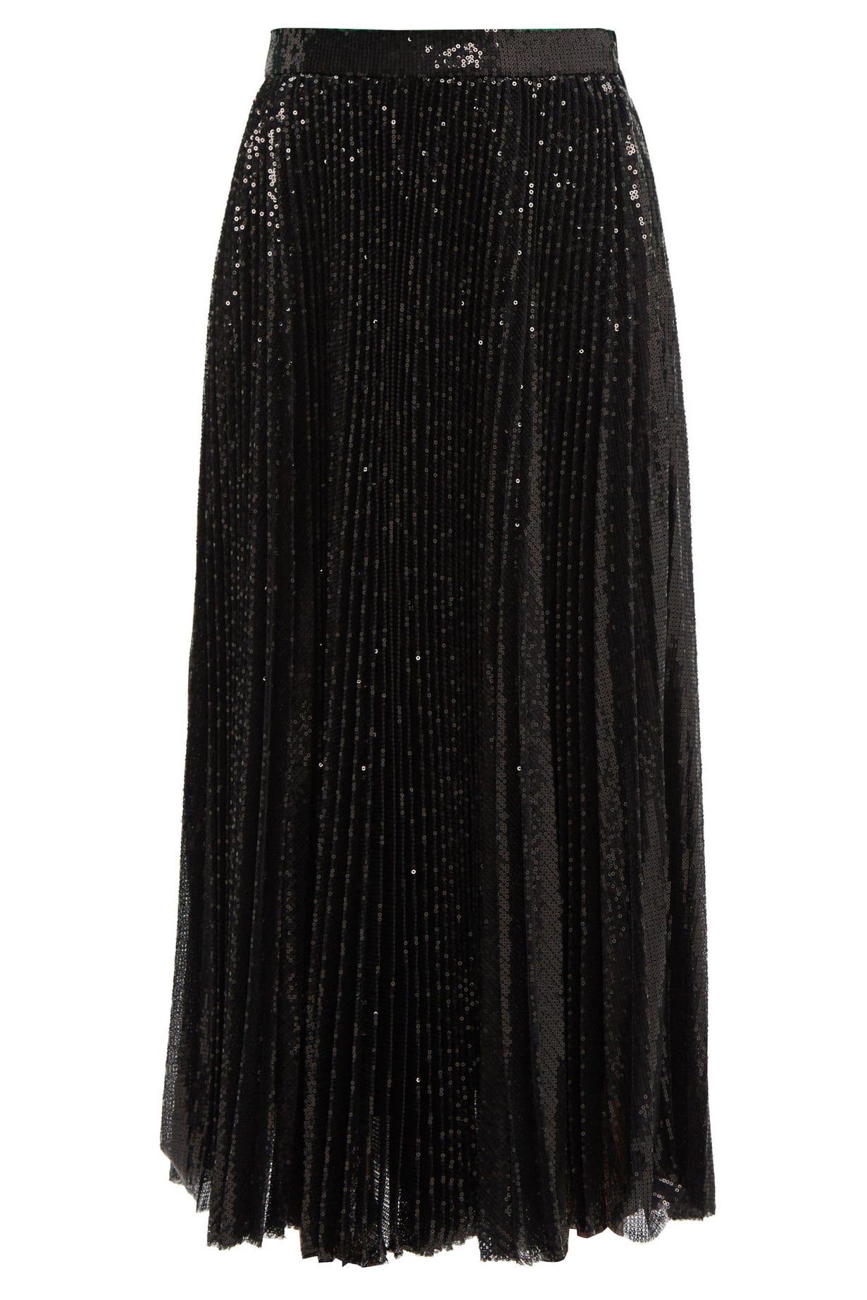 Msgm pleated sequin midi skirt sale
