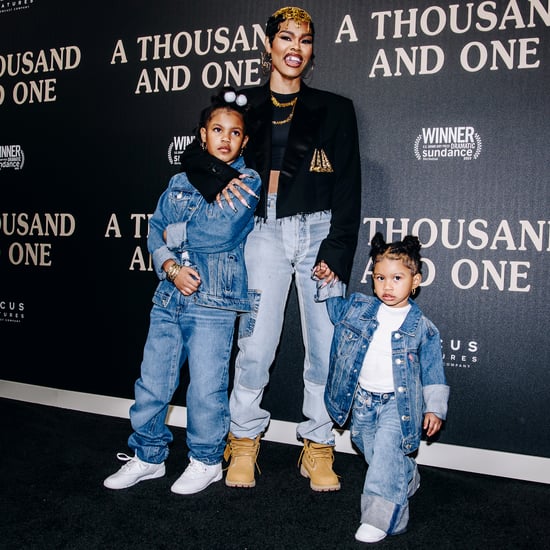 Teyana Taylor and Her Kids at A Thousand and One Premiere