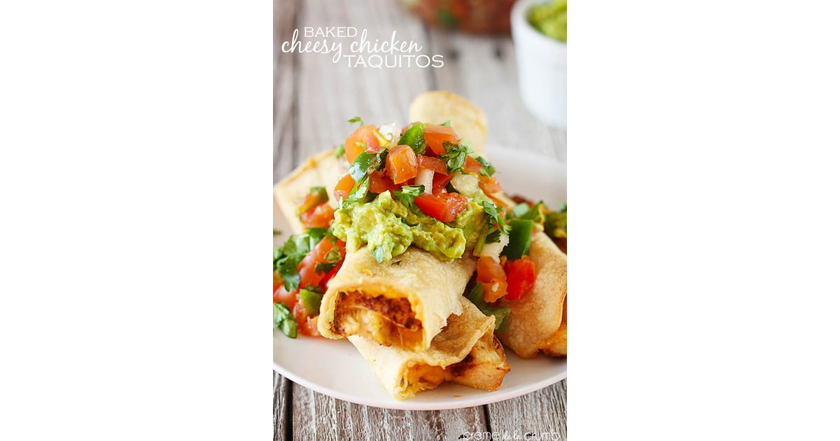 Baked Cheesy Chicken Taquitos Authentic Mexican Recipes POPSUGAR