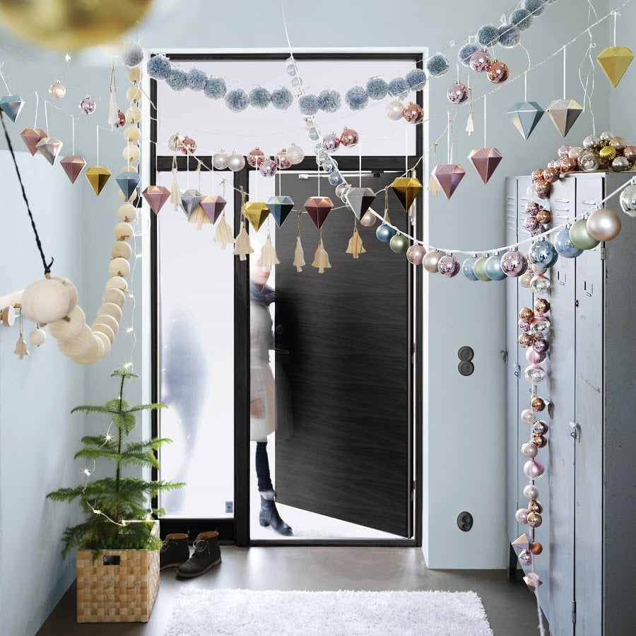 We love the idea of hanging ornaments and baubles as entryway accessories — it's a modern take on garlands. Buy packs for yourself ranging from $4 to $10! We love the idea of hanging ornaments and baubles as entryway accessories — it's a modern take on garlands. Buy packs for yourself ranging from $4 to $10!