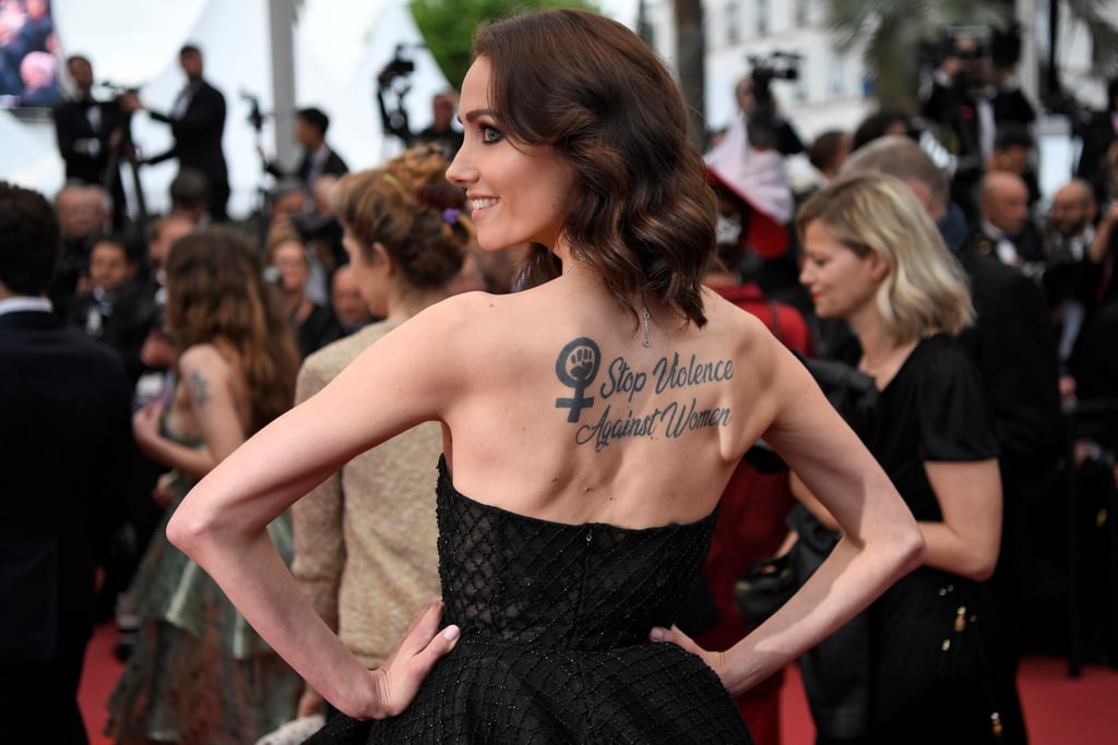 Sand Van Roy's Tattoo at The Cannes Film Festival