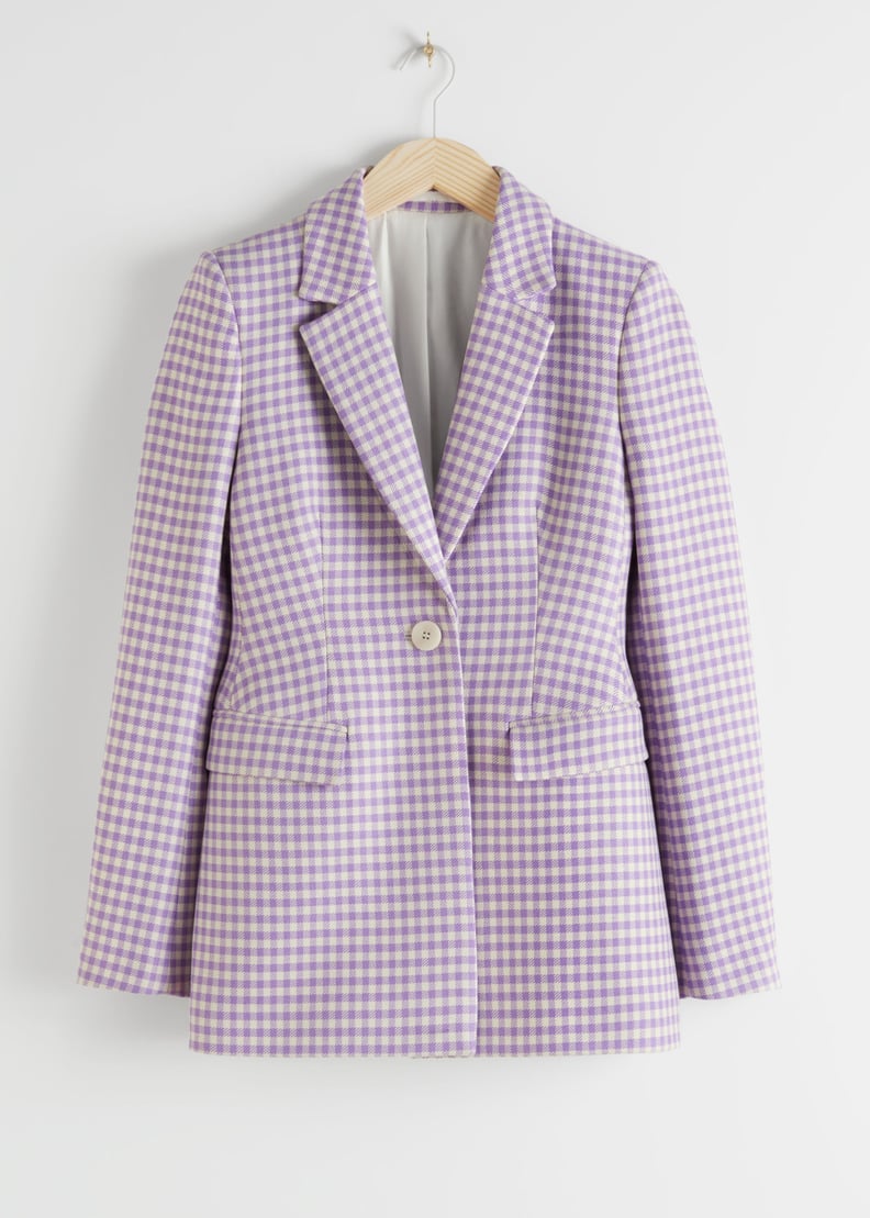 Tailored Gingham Blazer