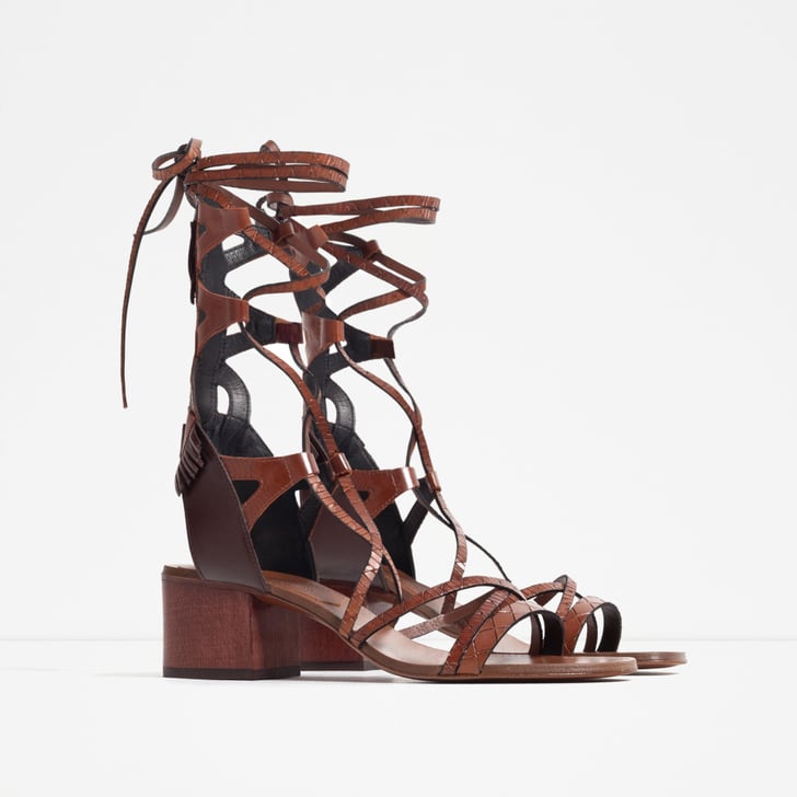 mens leather lace up sandals