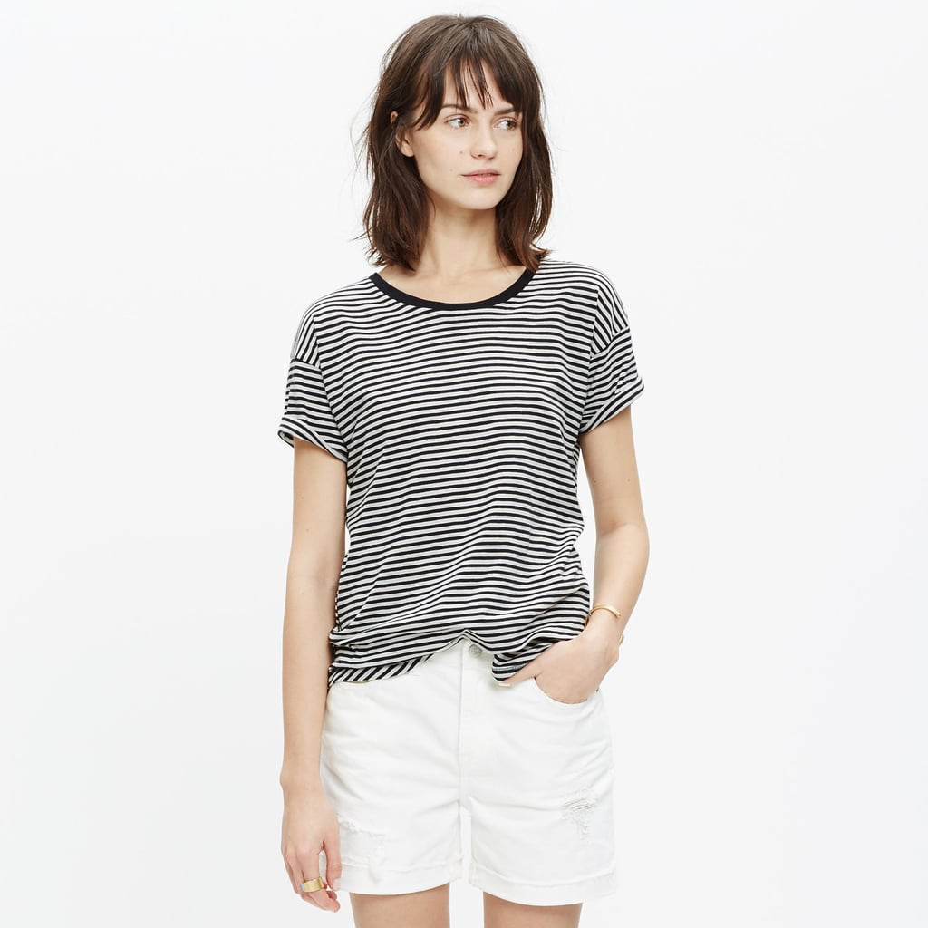 Madewell Slub Crewneck Tee in Stripe ($32)