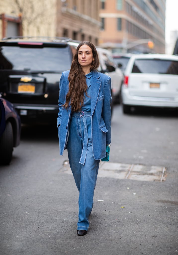 If you've mastered double denim, go for a triple with a chambray top mixed in.