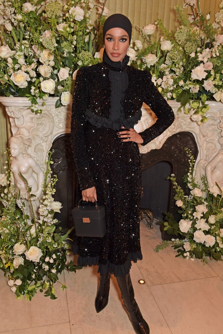 Ikram Abdi Omar at the British Vogue and Tiffany & Co. BAFTAs