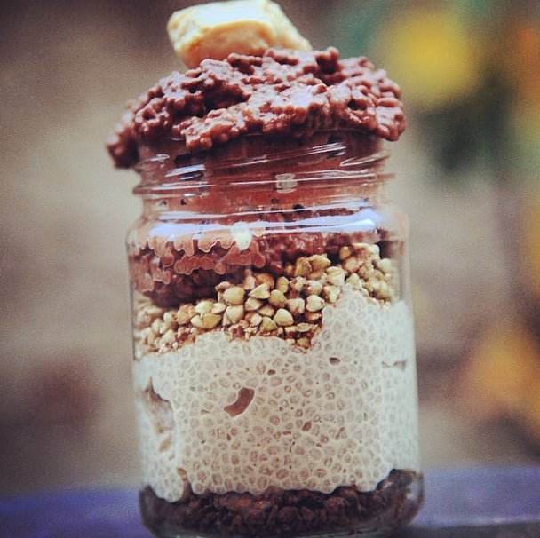 Chia seed pudding isn't just for breakfast. If you crave desserts, layer your pudding with nuts, peanut butter, and chocolate — it will satisfy even the strongest late-night cravings.
Source: Instagram user nutritionalbite