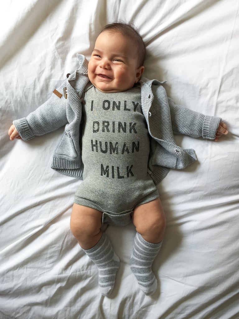 Mom's Weekly Photo Shoot of Punny Onesies