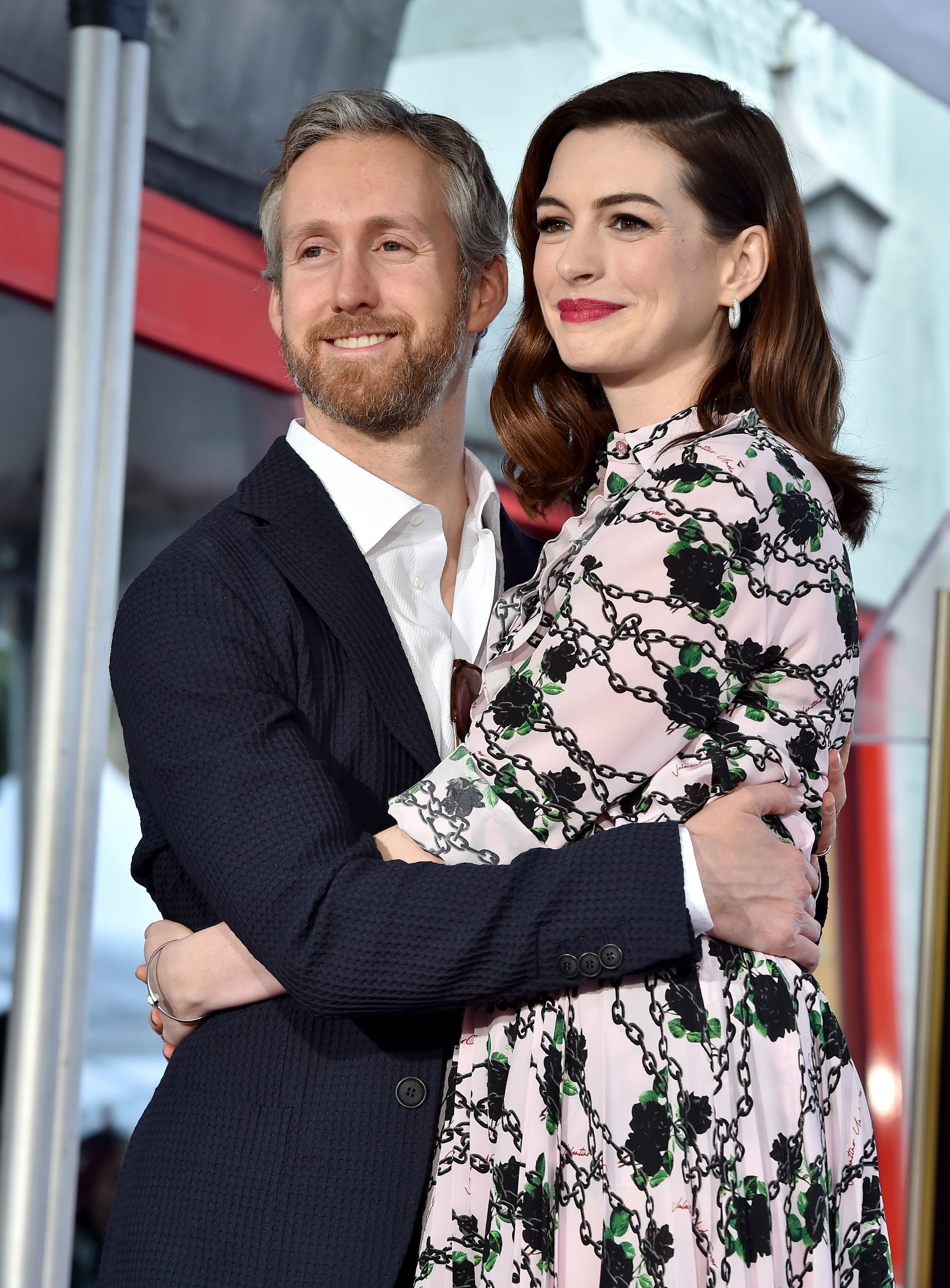 HOLLYWOOD, CALIFORNIA - MAY 09: Anne Hathaway and Adam Shulman attend the ceremony honouring Anne Hathaway with star on the Hollywood Walk of Fame on May 09, 2019 in Hollywood, California. (Photo by Axelle/Bauer-Griffin/FilmMagic)