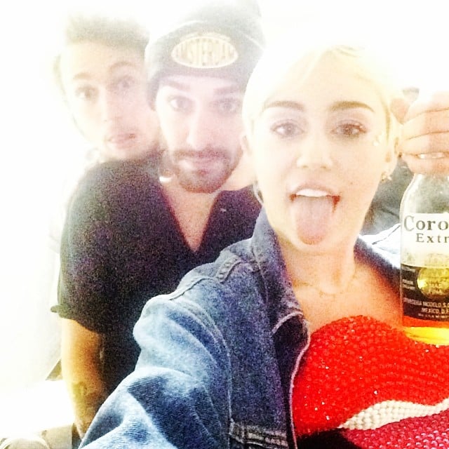 Miley Cyrus squeezed in a little extra party time before her show.
Source: Instagram user mileycyrus