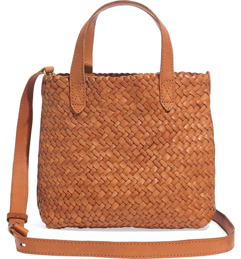 Small transport top leather crossbody