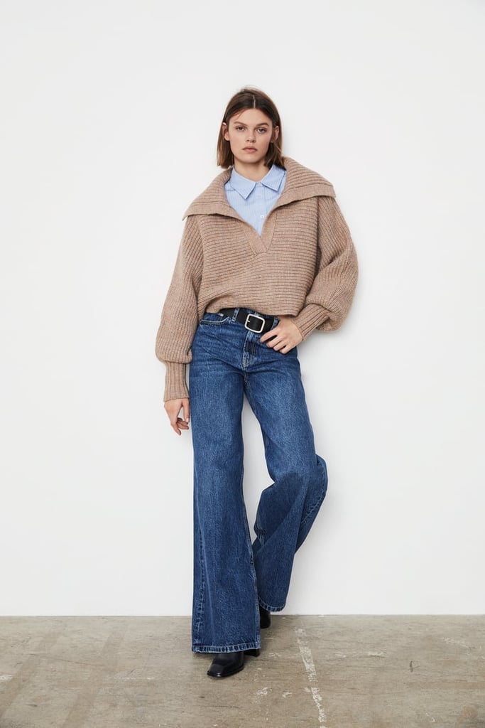 Zara Cropped Knit Sweater