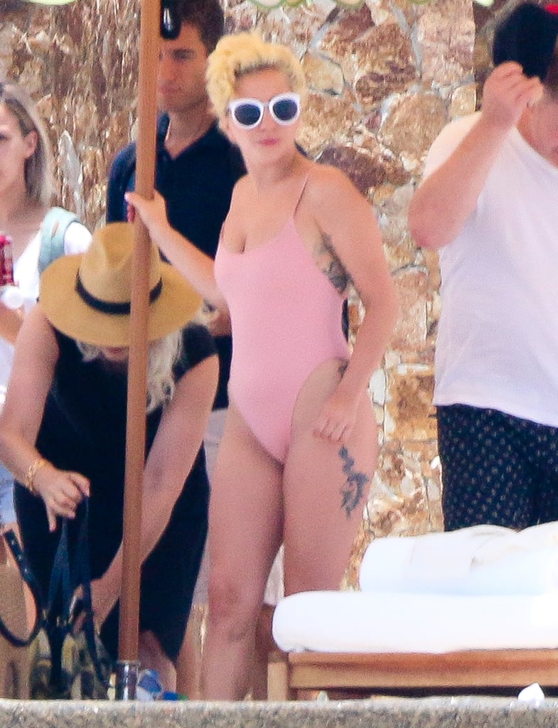 Lady Gaga Wearing Swimsuit in Mexico After Breakup July 2016
