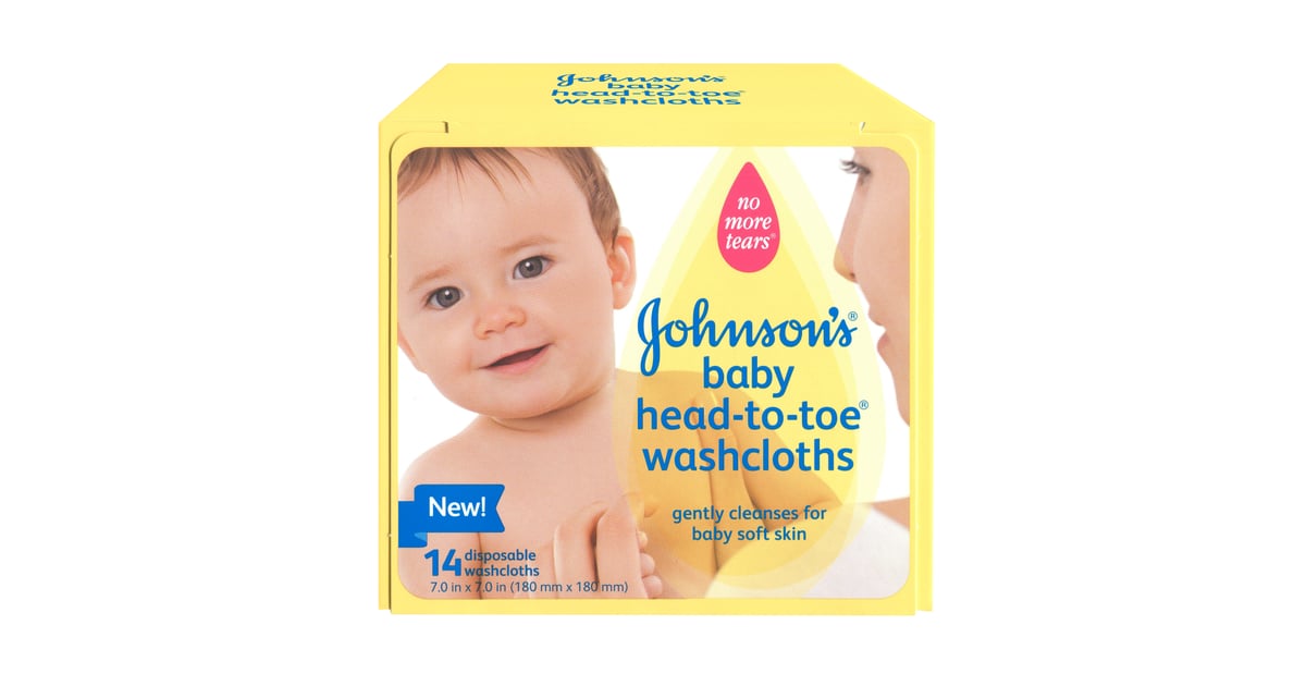 Johnson's Baby HeadtoToe Washcloths Best Baby Bath Products