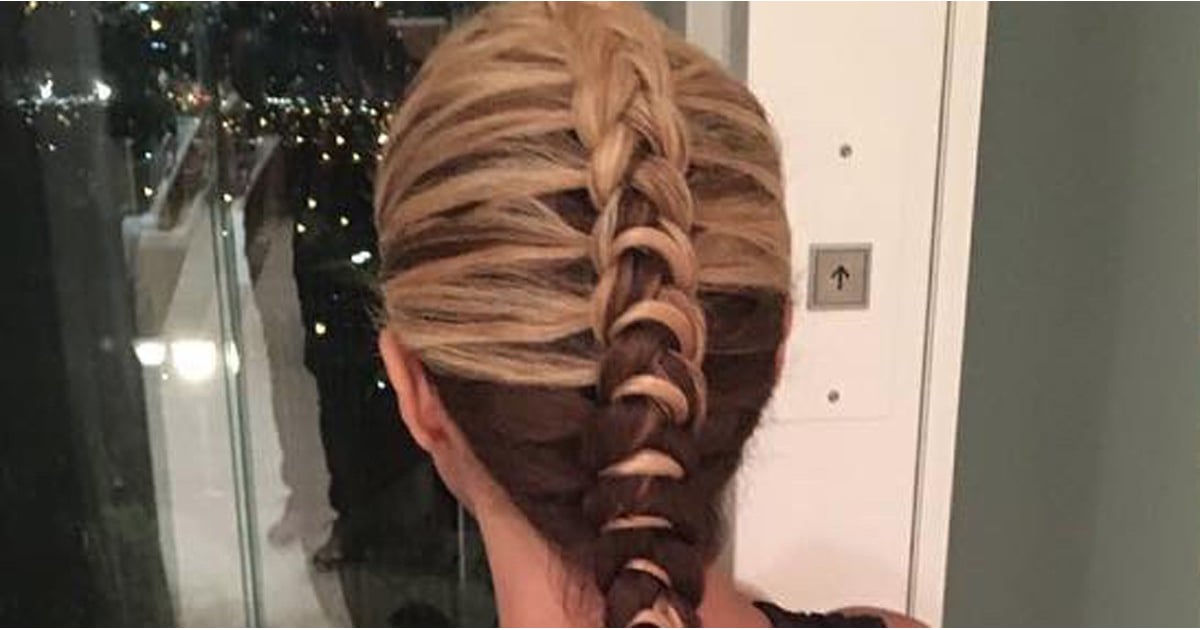 Shakira S Two Toned French Braid October 2016 Popsugar Latina