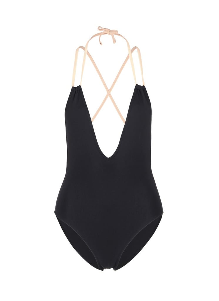 Solid & Striped 'The Alexandra' plunge lace-up back swimsuit ($150)
