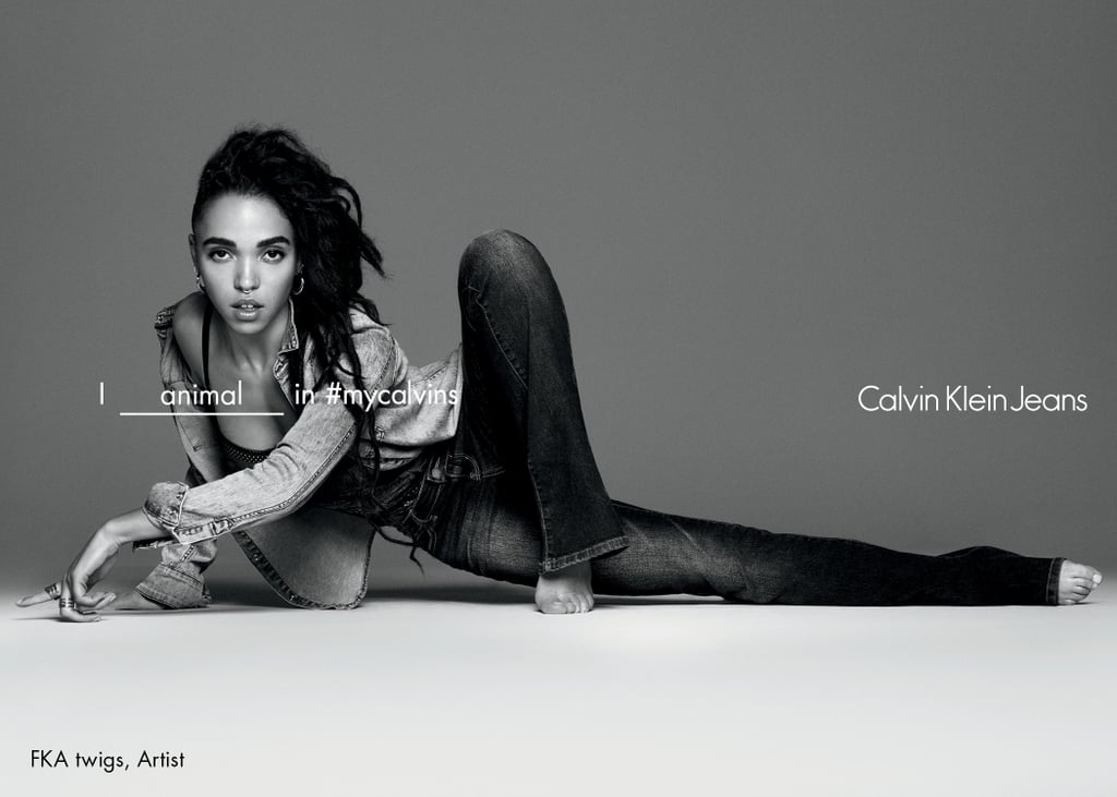 FKA Twigs Calvin Klein Jeans Campaign Spring 2016 POPSUGAR Fashion