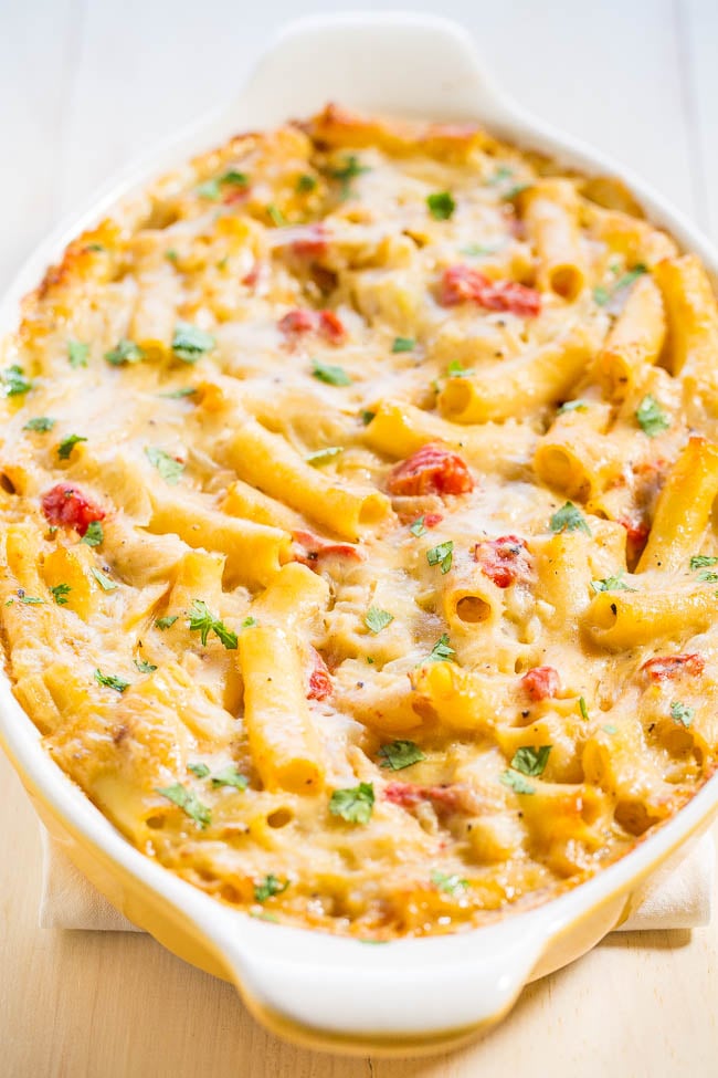 Three-Cheese Baked Ziti