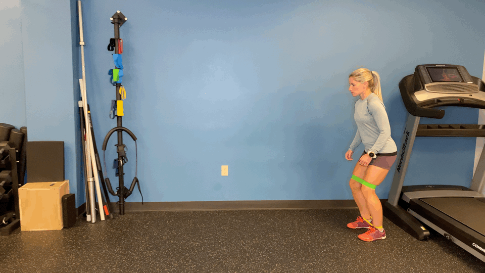Glute Activation: Diagonal Step Tap