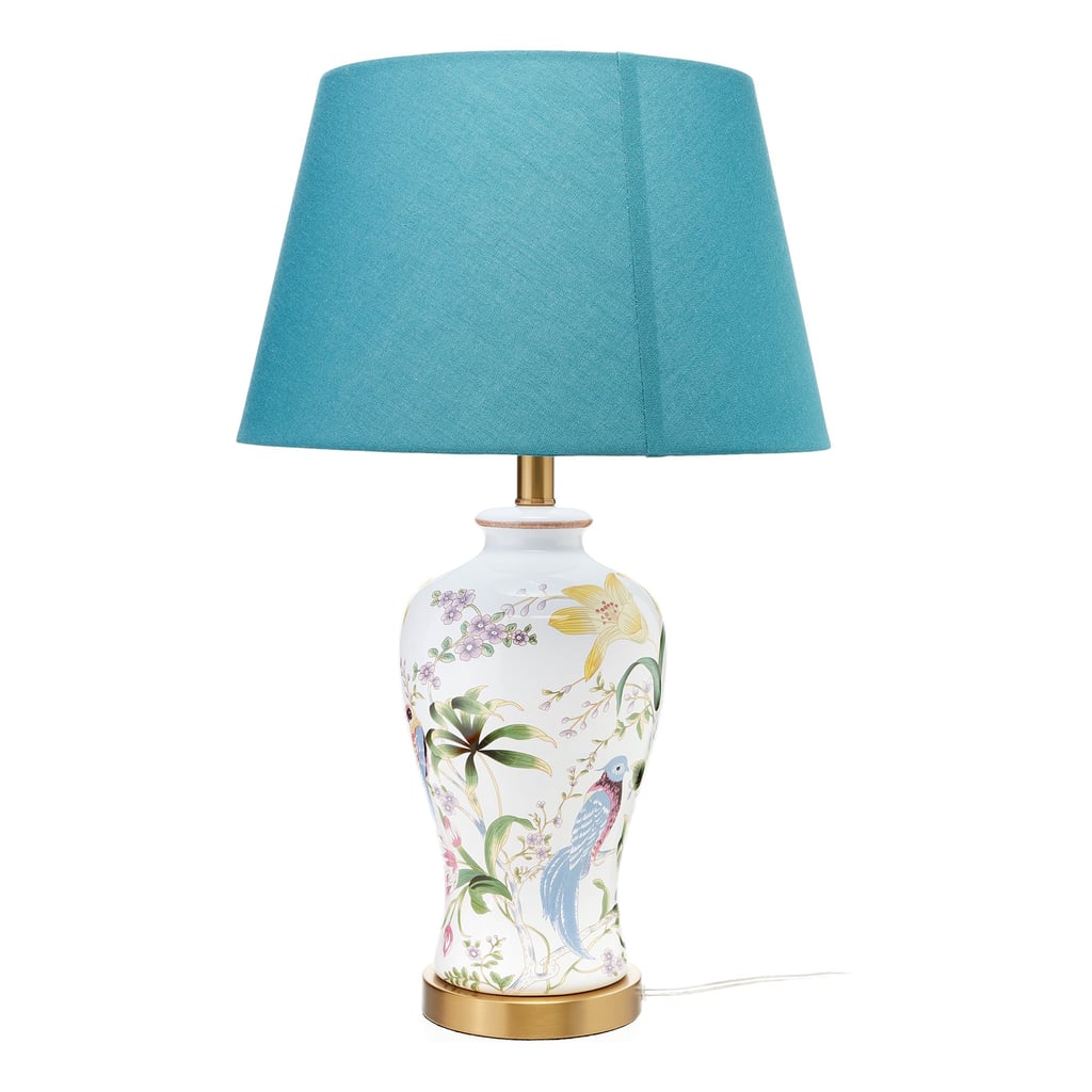 Drew Barrymore Flower Home Floral White Ceramic Table Lamp