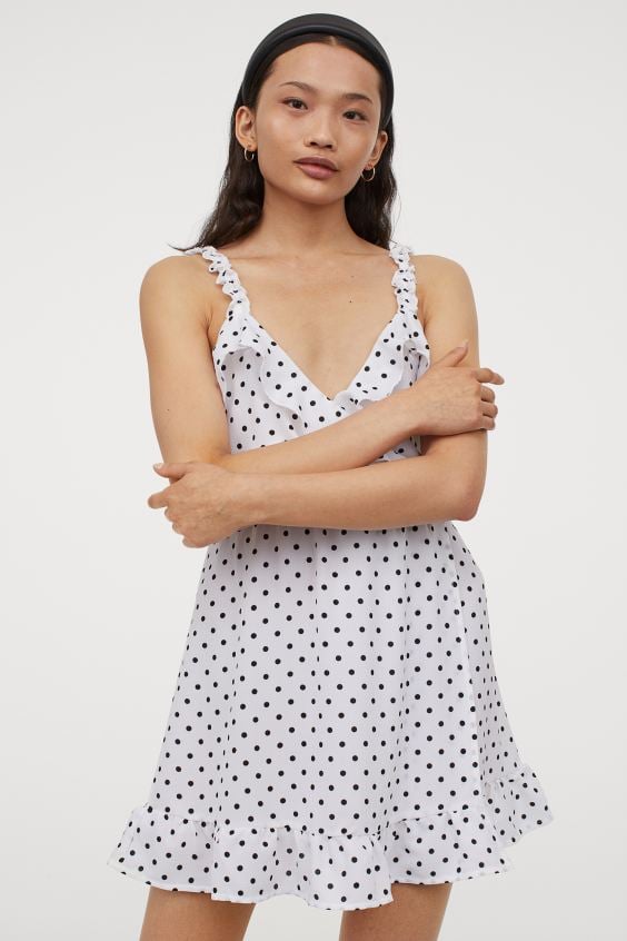 H&M Flounced Wrap-Front Dress