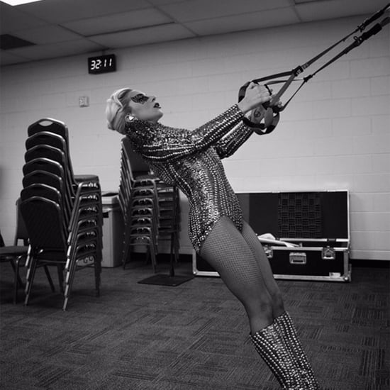 Lady Gaga Does TRX Before Super Bowl Halftime Show