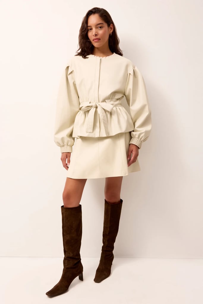 Marie Oliver Coco Jacket ($385)
 I struggle with going-out tops, especially in the winter. While I'm not one to hit the club, I am one to go to back-to-back dinners with my friends, and this Marie Oliver Coco Jacket has gotten me so many compliments on recent outings. In fact, I just wore it as my top — I never even unzipped it. All this is to say, I think I'll get a lot of use out of it. And while it's expensive, the quality is exceptional. Plus, for being white, the bonus is that its vegan leather lets anything you spill simply wipe right off. It's genius.