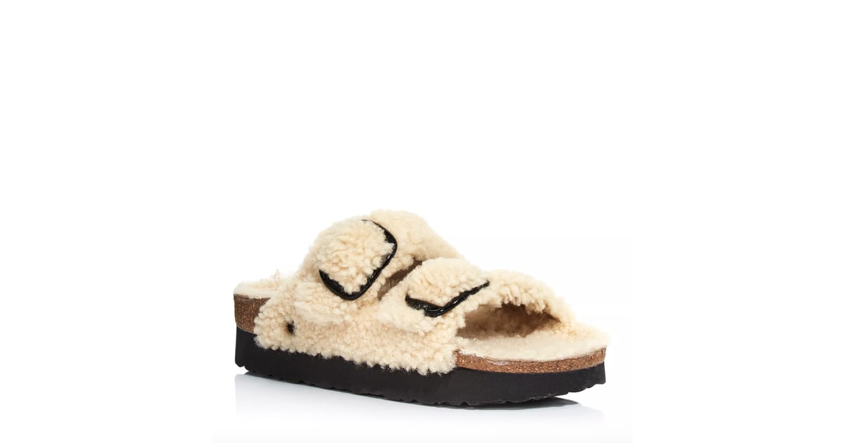 Birkenstock Papillo Arizona Shearling Slide Sandals | Comfortable ...