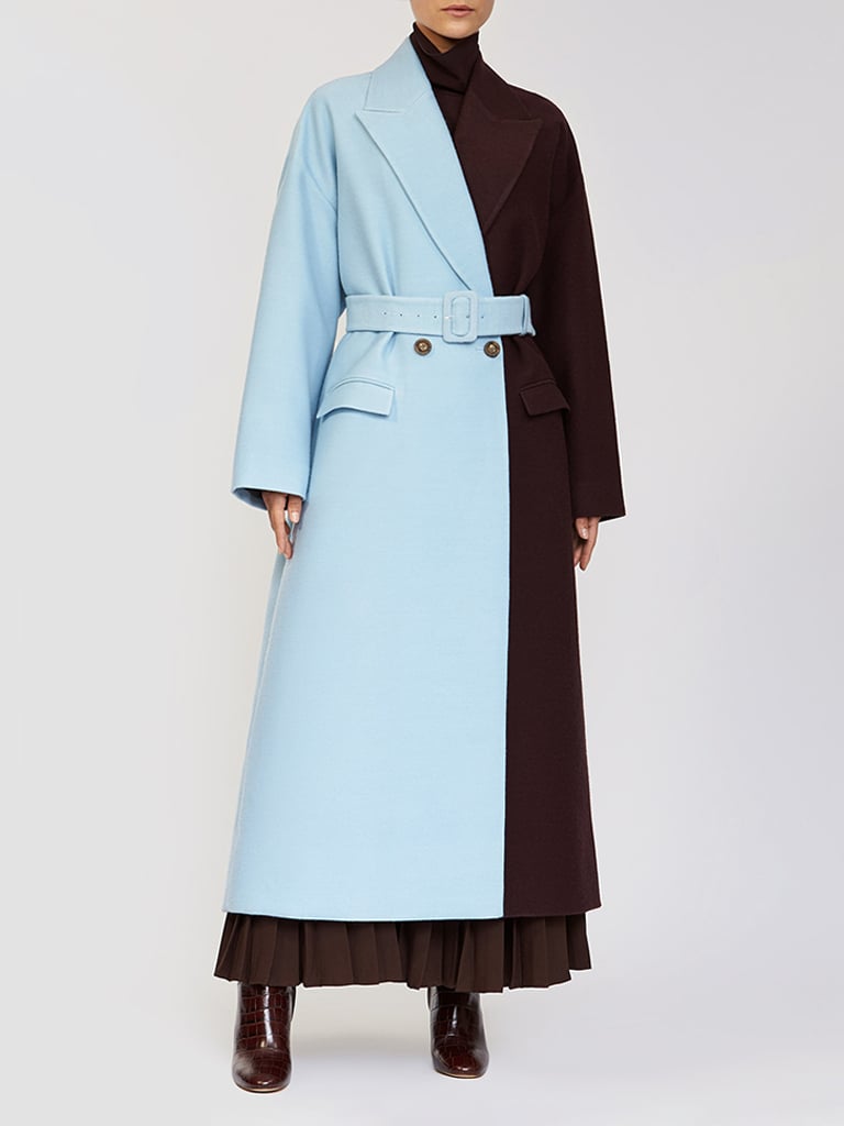 Bouguessa Two Tone Long Coat