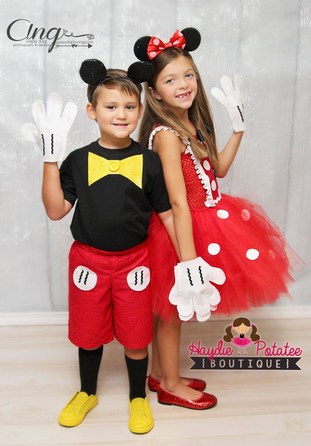 Mickey and minnie clearance outfits for twins