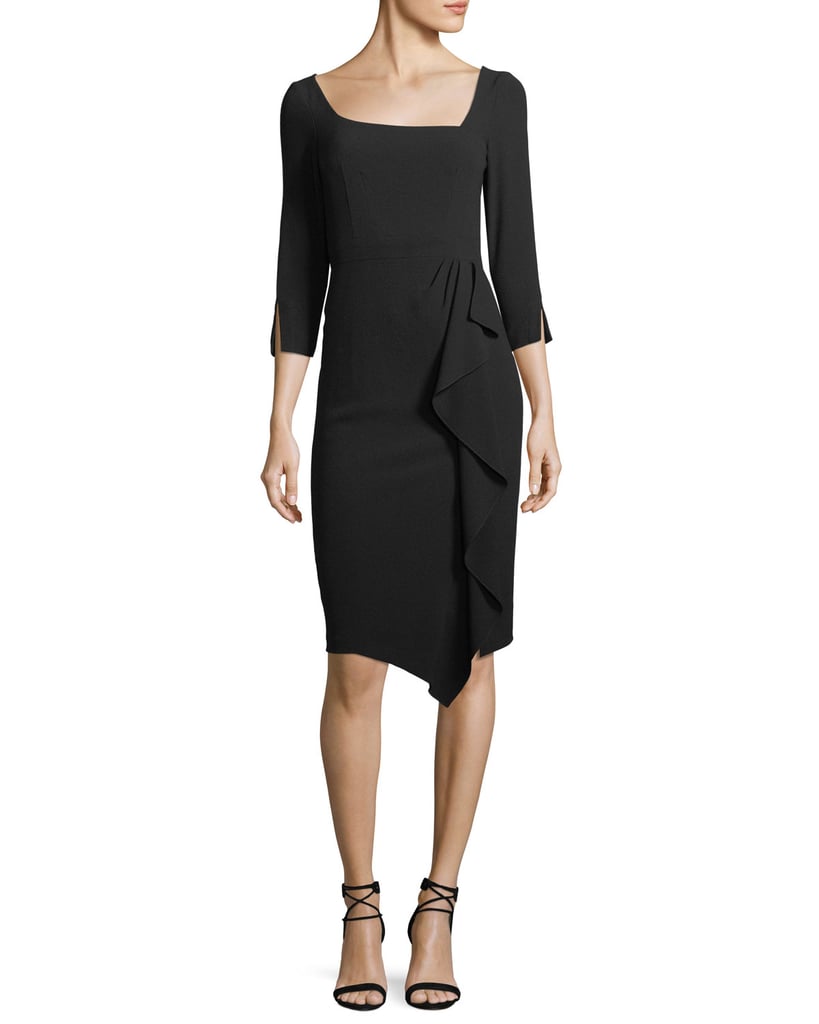 Nanette Lepore Can Can Asymmetric 3/4-Sleeve Dress