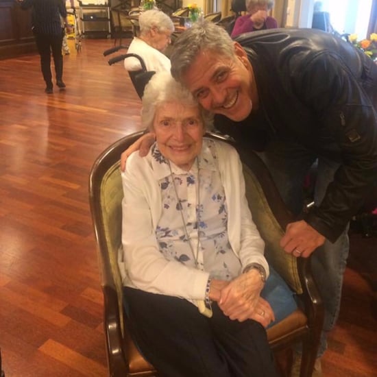 George Clooney Surprising Elderly Fan in England March 2017