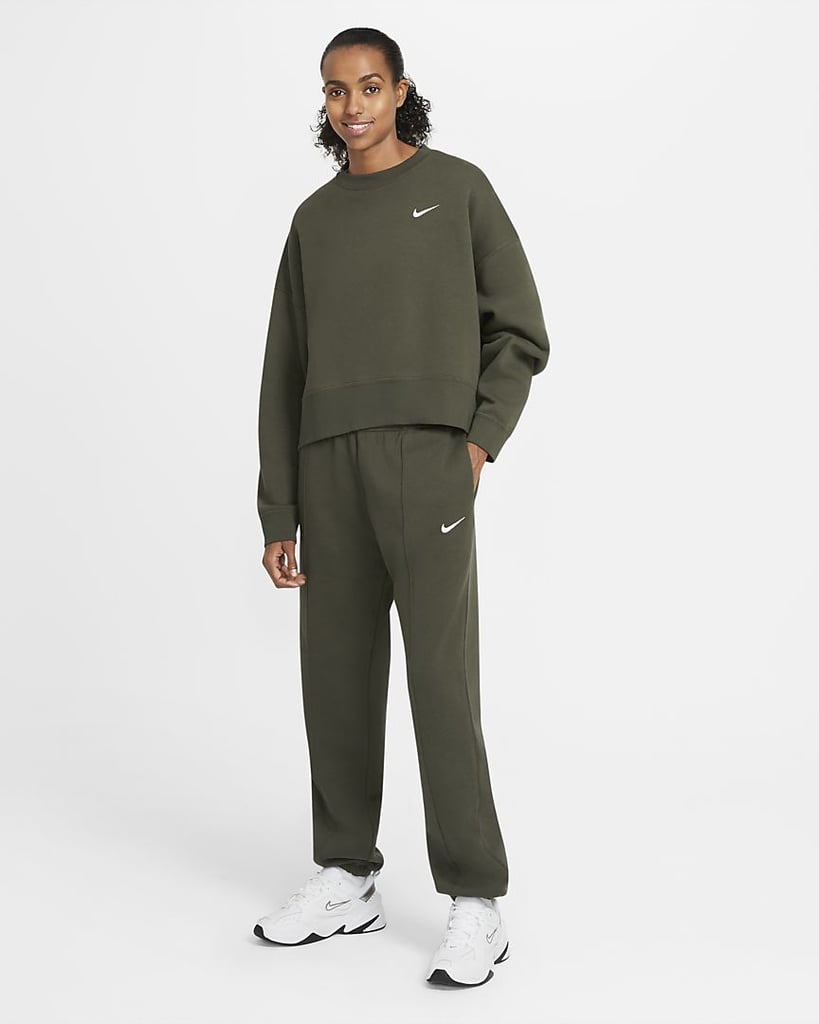 nike sportswear essential fleece pants black