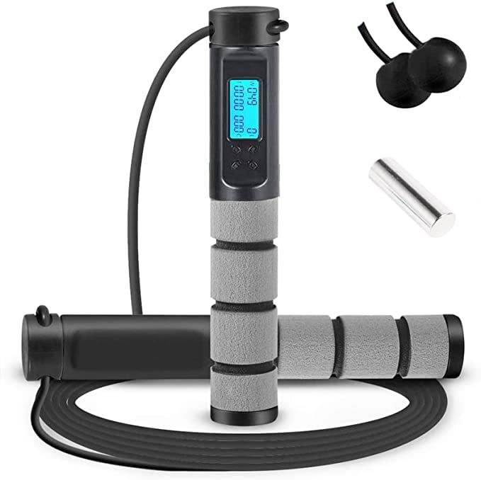 Digital Weighted Handle Jump Rope With Calorie Counter
