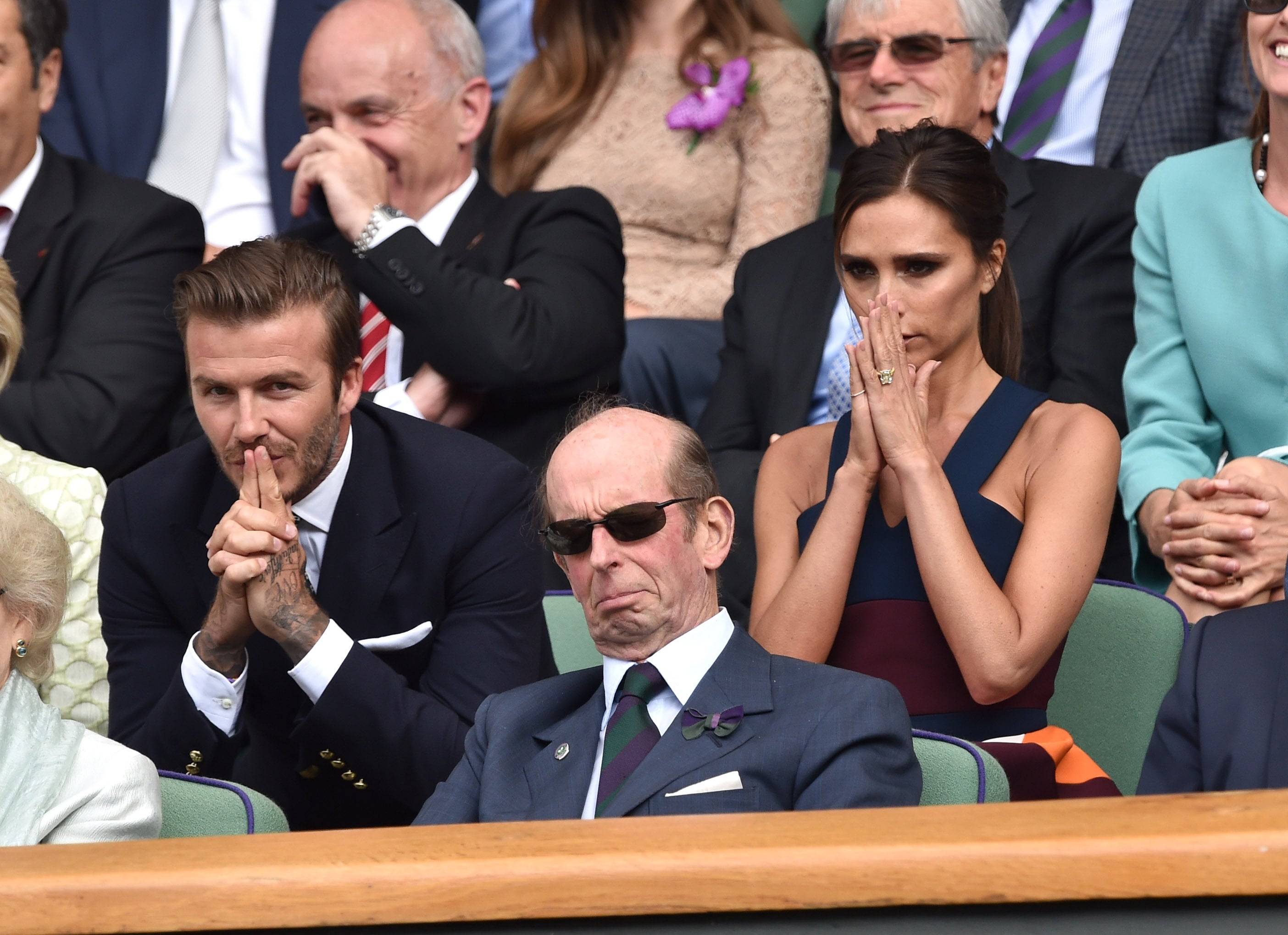 Stella McCartneyat Wimbledon with husband Alasdhair Willis