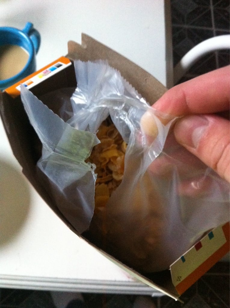 When You Open a Cereal Bag and It Rips Down the Side