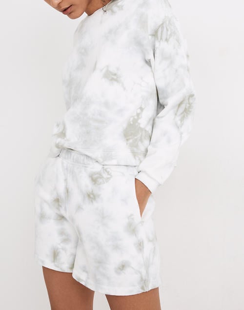 Madewell Tie-Dye (Re)sourced Cotton Sweatshorts and Swing Sweatshirt