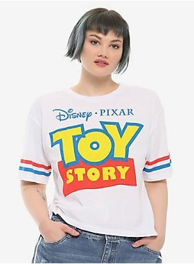 Disney Pixar Toy Story Logo Girls Athletic T-Shirt Plus Size