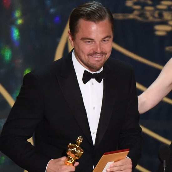 Leonardo DiCaprio Wins an Oscar GIFs