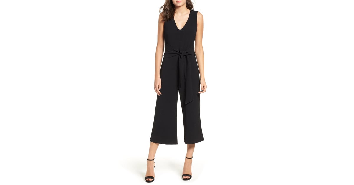 Astr the Label TieWaist Crop Jumpsuit Best Rompers and Jumpsuits