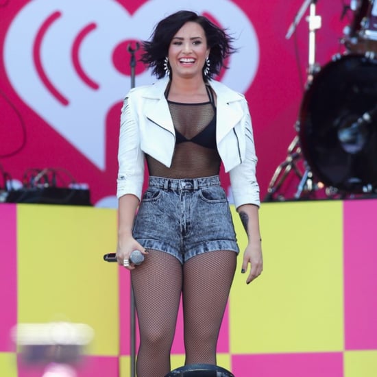 Demi Lovato See-Through Top iHeartRadio Festival 2015