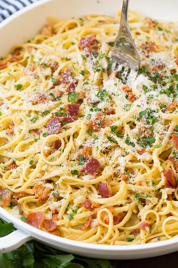 Pasta Carbonara | Recipes With Parmesan Cheese | POPSUGAR Food Photo 43