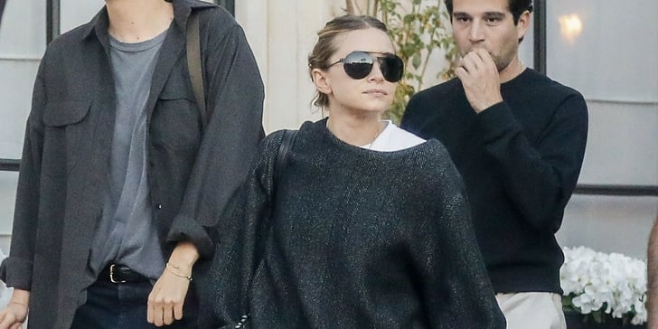 Ashley Olsen Wearing Black Trousers and Slides to the Movies | POPSUGAR ...