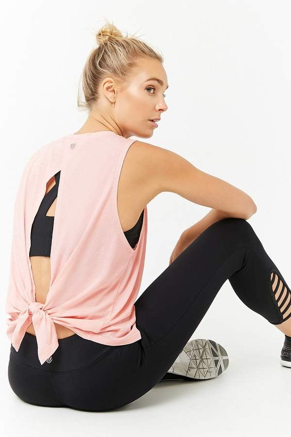 Forever 21 Active Cutout Back Top