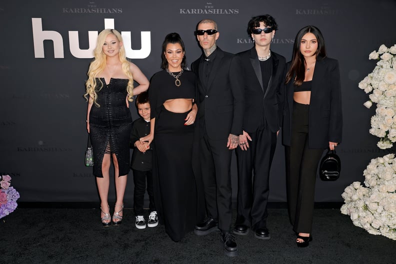 Kourtney Kardashian Wearing Valentino to "The Kardashians" Premiere