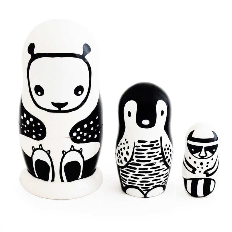 Wee Gallery Set of 3 Animal Nesting Dolls