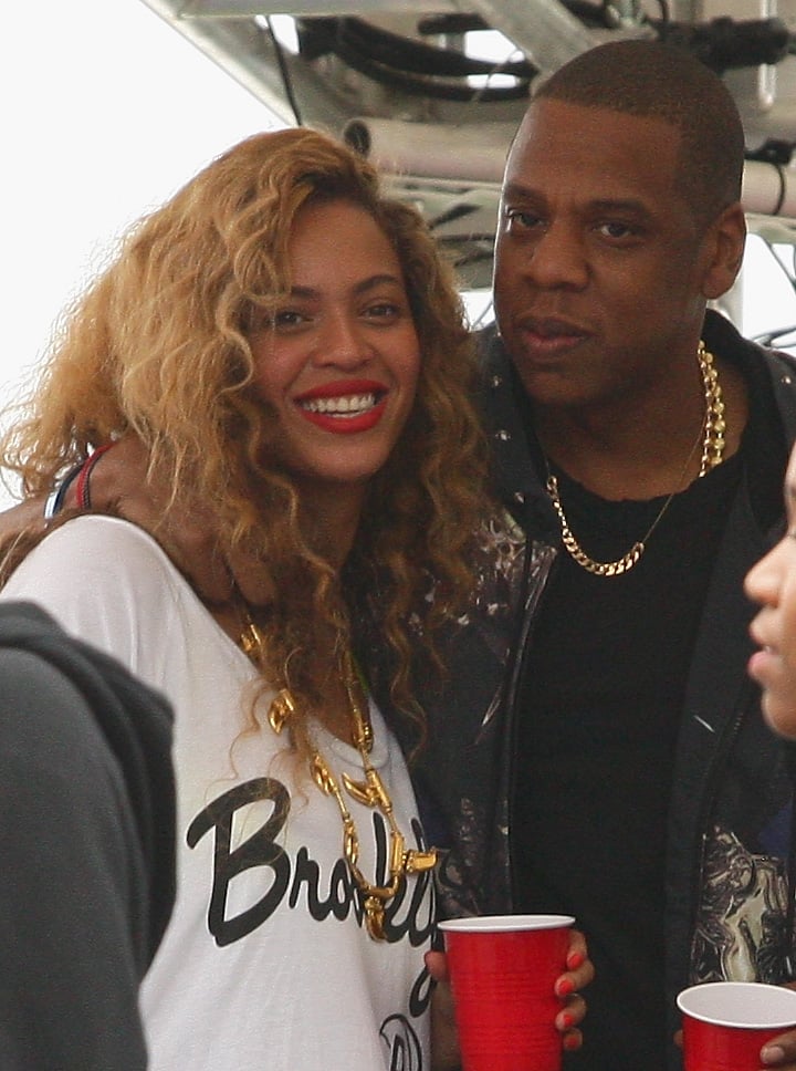 Jay Z had his arm around Beyoncé at the Made in America Festival in September 2012.