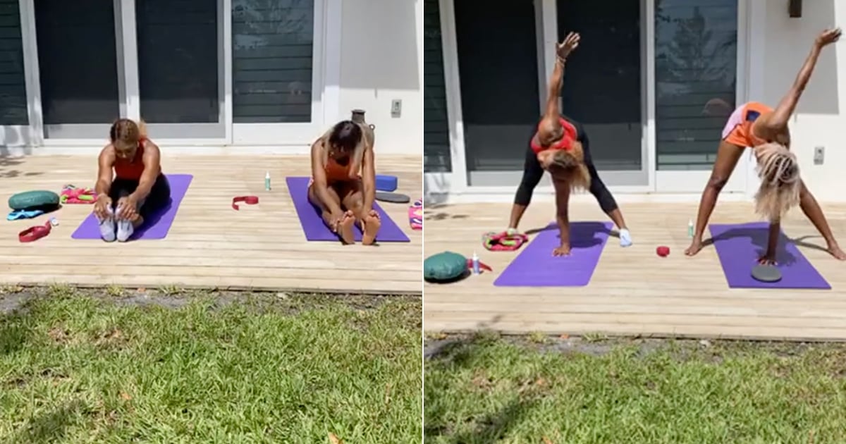 Watch Serena And Venus Williams S 40 Minute At Home Workout Popsugar Fitness